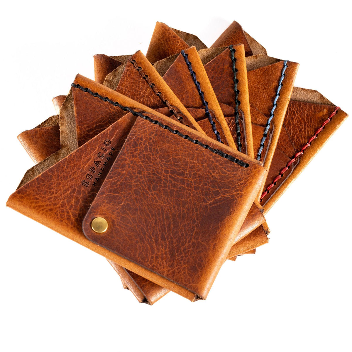 Men's Heritage Handmade Pebble Grain Lambskin Leather Card Holder