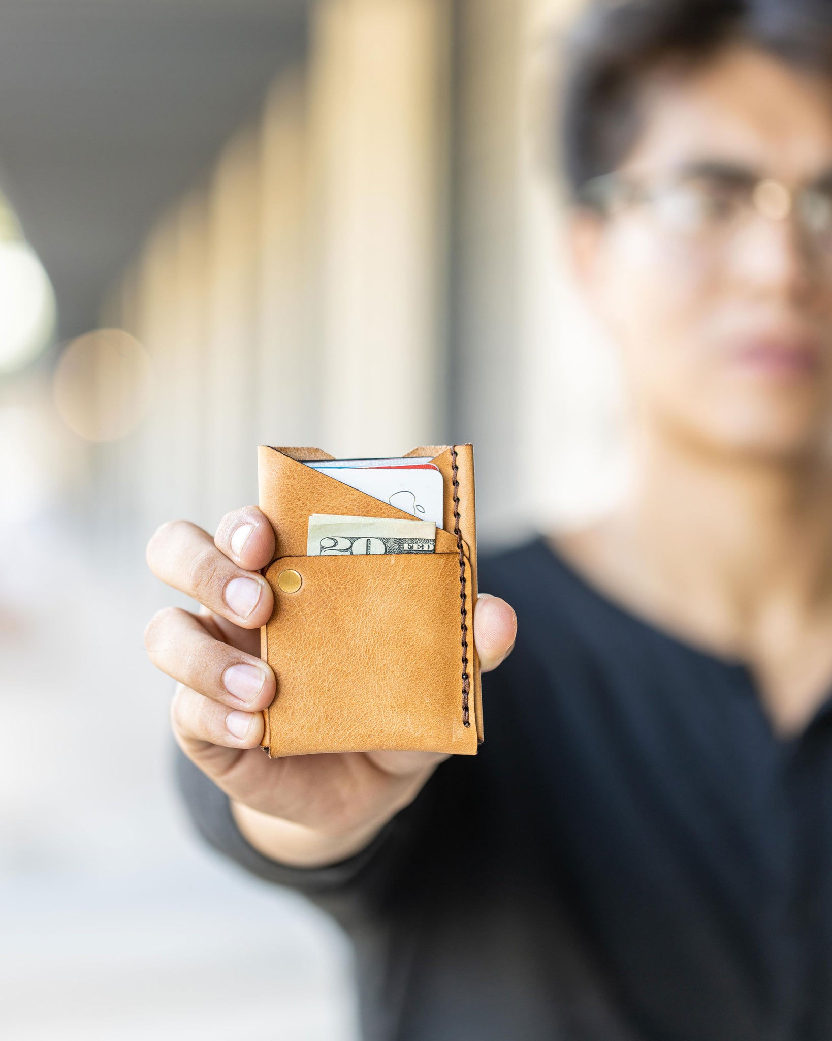 Big Spender Leather Wallet in Desert